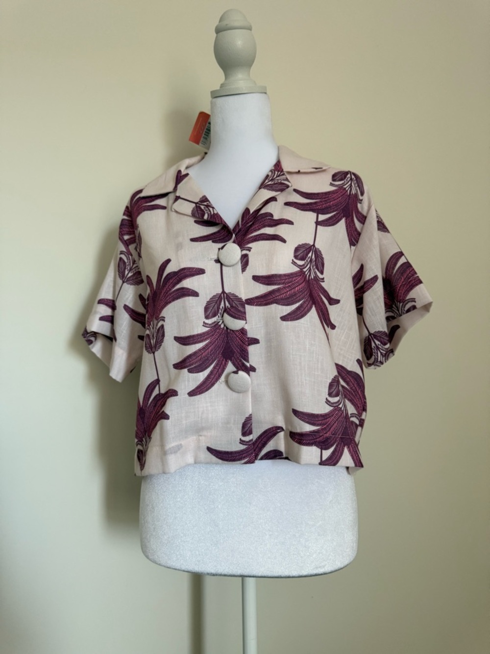 Mar de Lua Alert Palma shirt in s/m NWT Colombian made resort wear & Swimwear
